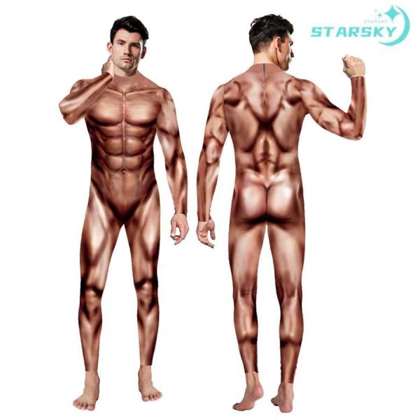 全身タイツ　筋肉 衣装 コスチューム 筋肉 人体模型 人体 模型 筋肉模型 医学模型 解剖模型 医学...