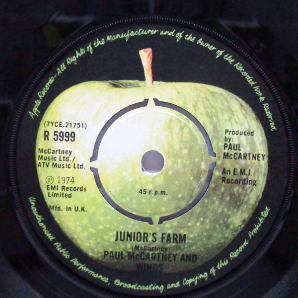PAUL McCARTNEY &amp; WINGS-Junior's Farm (UK オリジナル「ラウン...