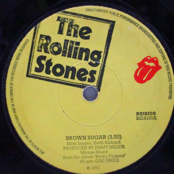 ROLLING STONES-Brown Sugar +2 (UK オリジナル「フラットセンター#2...