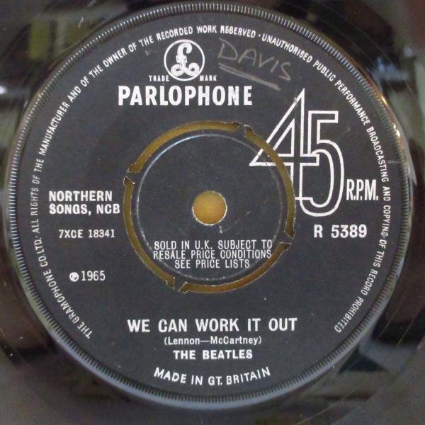 BEATLES(ビートルズ)-We Can Work It Out (UK '65 2ndプレス「作...