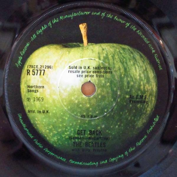 BEATLES(ビートルズ)-Get Back (UK '69 オリジナル「NCBクレジットなし・フ...