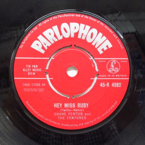 SHANE FENTON &amp; THE FENTONES-Hey Miss Ruby (UK Orig...