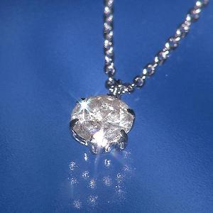 プラチナ 台 0.3ct ダイヤ 一粒石 ペンダント / 鑑別カード付き / ネックレス レディース シンプル ギフト 00835900011906260311 【TBSショッピング】