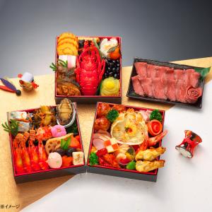 三越おせち担当おすすめ 和洋おせち三段重 45品+特典1品／全46品（3~4人前）