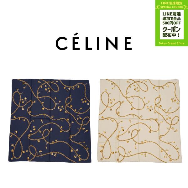 CELINE セリーヌ スカーフ 2AW90166W スクエア シルクツイル 小物 シルク イタリア...