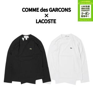 コムデギャルソン ラコステ ロンT 長袖 ロングTシャツ COMME des GARCONS cotton LACOSTE print コラボ White Black｜Tokyo Brand Store