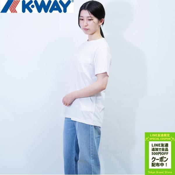 K-WAY ケーウェイ Tシャツ 半袖 カットソー K00AI30 Uomo Sigur T-Shi...