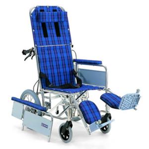 車椅子 （車いす 車イス）リクライニング車椅子カワムラサイクルRR51-NB（バンド式介助ブレーキ付）