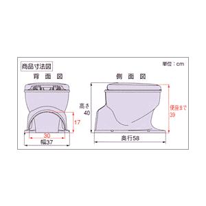 和式トイレを洋式に 洋式便器(簡易設置)介護用...の詳細画像1