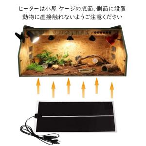 パネルヒーター 爬虫類 亀 小動物 防水 保温...の詳細画像2
