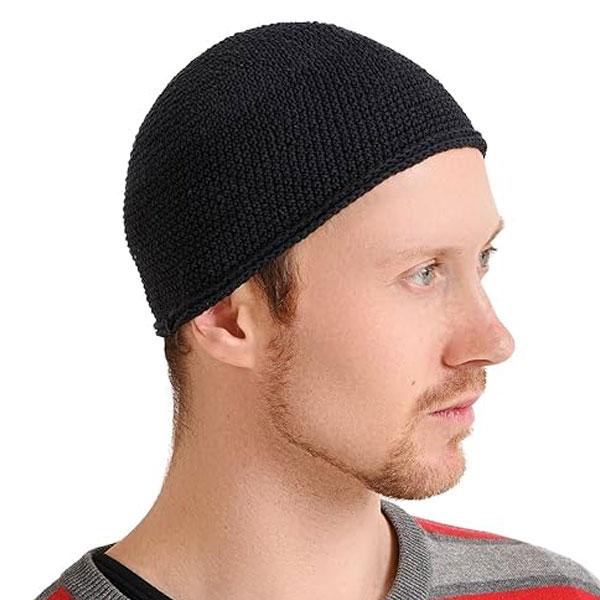 ワッチキャップ イスラム帽 メンズ レディース ビーニー 浅め おしゃれ シームレス 伸縮あり ニッ...