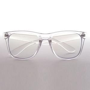 ウェリントン 伊達メガネ クリアメガネ クリアフレーム