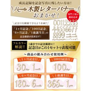 【保育士が監修】 月齢フォト レターバナー 木...の詳細画像5