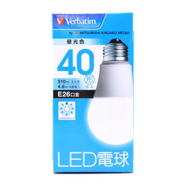 【未使用品】三菱ケミカルメディア Verbatim LDA5D-G/V4 LED電球 昼光色 40形...