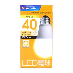 【未使用品】三菱ケミカルメディア Verbatim LDA5L-G/V4 LED電球 電球色 40形相当(485ルーメン) E26口金 定格寿命40000時間 JAN(4991348072148)｜tce-direct
