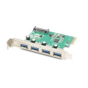 ◇AREA SD-PEU3R-4E 4ポートUSB3.0 インターフェイスカード PCIe x1 動作確認済｜tce-direct