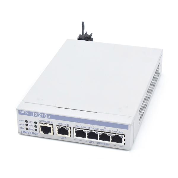 ◇NEC UNIVERGE IX2105 2系統5ポート1000BASE-T搭載 電源内蔵小型VPN...