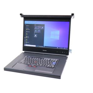 モニター Lenovo 18.5インチ1Uラックマウント フラットパネルモニター コンソールキット 非光沢パネル UXGA 1600x1200ドット キーボード搭載｜tce-direct