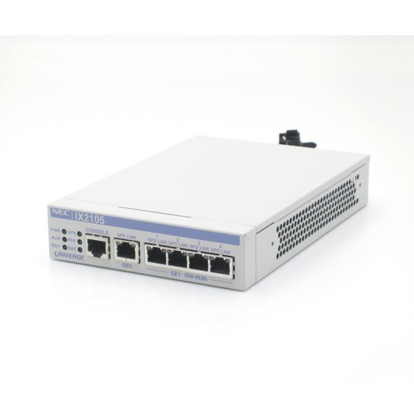 NEC UNIVERGE IX2105 2系統5ポート1000BASE-T搭載 電源内蔵小型VPNル...