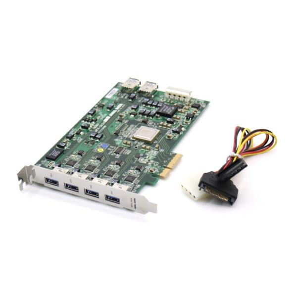 ◇AVAL DATA APX-3424 4ポートUSB3.0インターフェイス画像入力ボード PCIe...