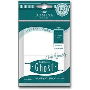 【予約5月31日発送予定】 DOMINA GAMES Card Sleeves Ghost ハーフサイズスリーブ クリアハード（120枚入り）｜tcg-saiun