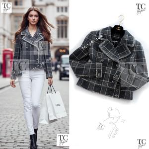 CHANEL（シャネル） 極美品☆CHANEL P74369 カシミヤ シルク混 ライン