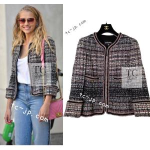 【美品✨】CHANELシャネル★レース★ジャケット＆スカート★セットアップ36 CHANEL】シャネル セットアップレディース ツイード 黒 上下 スカート