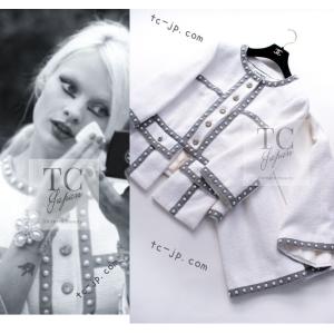 CHANEL（シャネル） セットアップ スーツ ライトグレー リボン