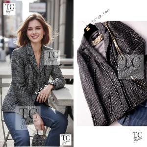 CHANEL（シャネル） ツイード テーラードジャケット ウール シルク