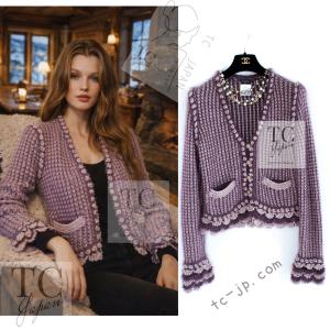 シャネル CHANEL ケーブルニット カーディガン トップス ココマーク