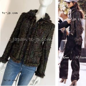 二子玉) シャネル CHANEL ココボタン ツイードニットカーディガン