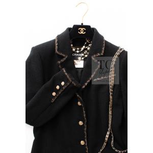シャネル ジャケット CHANEL ブラック ...の詳細画像2