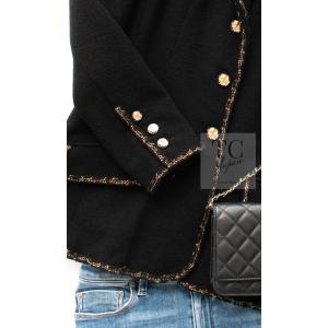 シャネル ジャケット CHANEL ブラック ...の詳細画像5