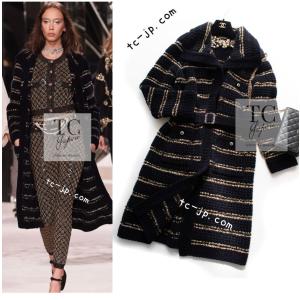 CHANEL（シャネル） ミックスツイードロングコート 00A ライトブルー