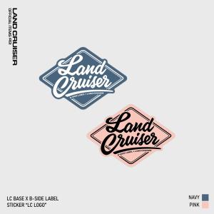 ランクルBASE × B-SIDE LABEL ステッカー LANDCRUISERロゴ