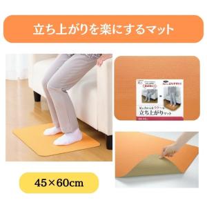 【翌日配送15時】【サンコー】立ち上がりマット 45×60cm 介護 介助 看護 ソファ ベッド 立ち上がりやすい 楽 介護 介助 施設 病院 プレゼント らくらく 499081｜tcs-ai