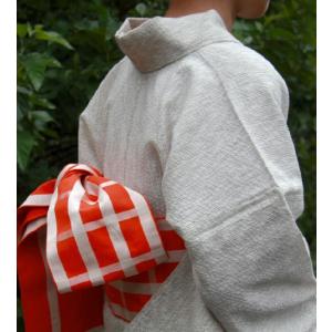 阿波しじら織木綿きもの [090] 単衣仕立て 阿波正藍しじら織伝統工芸品