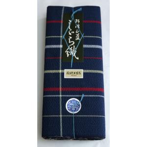 阿波しじら織 木綿着物 着尺 反物 046 全40柄以上 阿波正藍しじら織