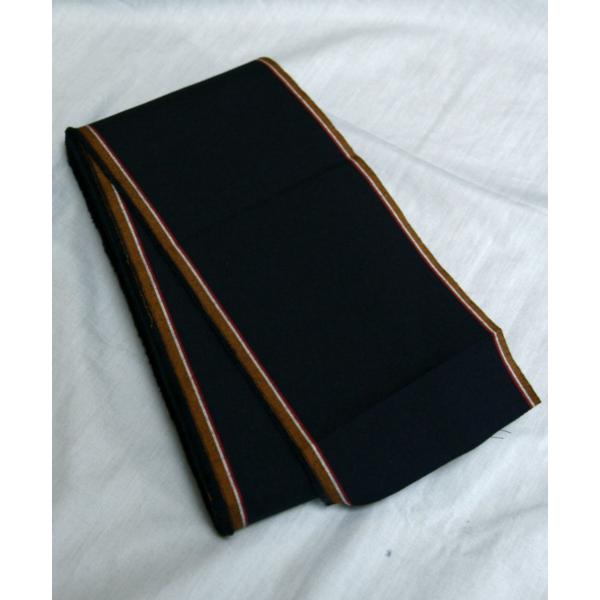 ガス黒八丈 ガス八 ガス黒八 前衿 袢纏衿 半天衿 はんてん 長さ約22.8m　