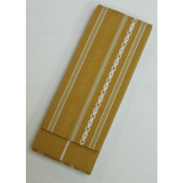 角帯 献上柄 金茶 綿角帯 浴衣帯 袴下帯 お祭り用品 阿波踊り用品 日本製