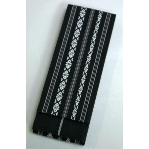 角帯 献上柄 黒 綿角帯 浴衣帯 袴下帯 お祭り用品 阿波踊り用品 日本製