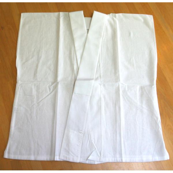 半襦袢 襟付き 晒肌襦袢 半衿・腰紐付 袖無し M 日本製 婦人用