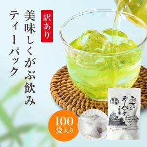 緑茶 ティーバッグ お茶 ティーパック 2.5g×100個 熊本産一番茶100％ 水出し お湯だしOK｜tea-sanrokuen