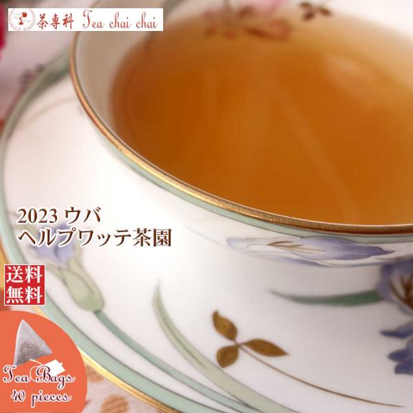紅茶 ティーバッグ 40個 ウバ ヘルプワッテ茶園 OP1/2023 50g 茶葉 リーフ