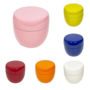 茶道具/薄茶器） 溜塗 七宝蒔絵 プラスチック中棗 紙箱入り : お