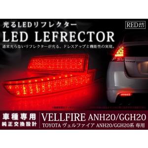 純正交換式 LEDリフレクター アルファード 10系 レッド ANH1・MNH1系