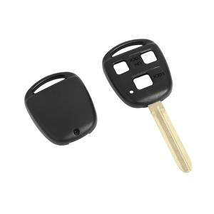 メール便 ランクル100系 ブランクキー キーレス TOY48 表面 2ボタン 内