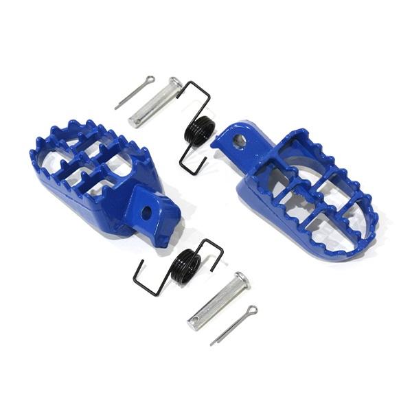 ワイドステップ バイク用 フットペグ ステップ 原付 パーツ カスタム 青 ブルー モンキー CRF...