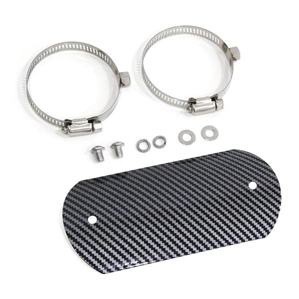 バイク ステンレス マフラーガード ヒートガード プロテクター カーボン カバー カスタム V-スト...