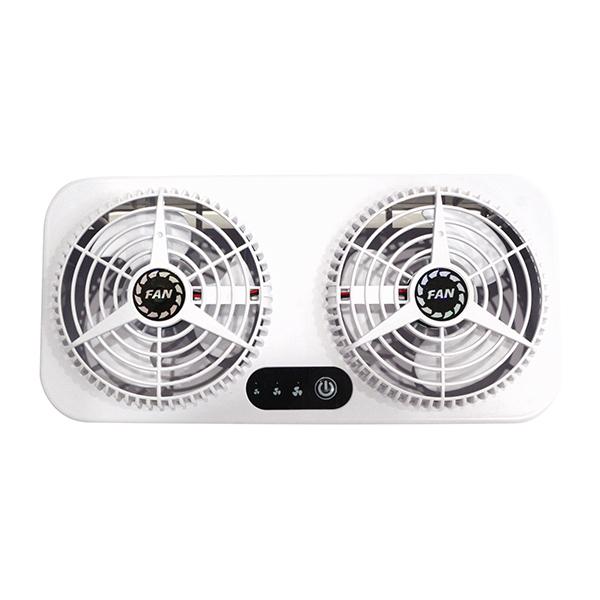車載 ファン 車用排気 換気扇 USB電源 3段階 風量調節可能 軽量 コンパクト設計 25cm×8...